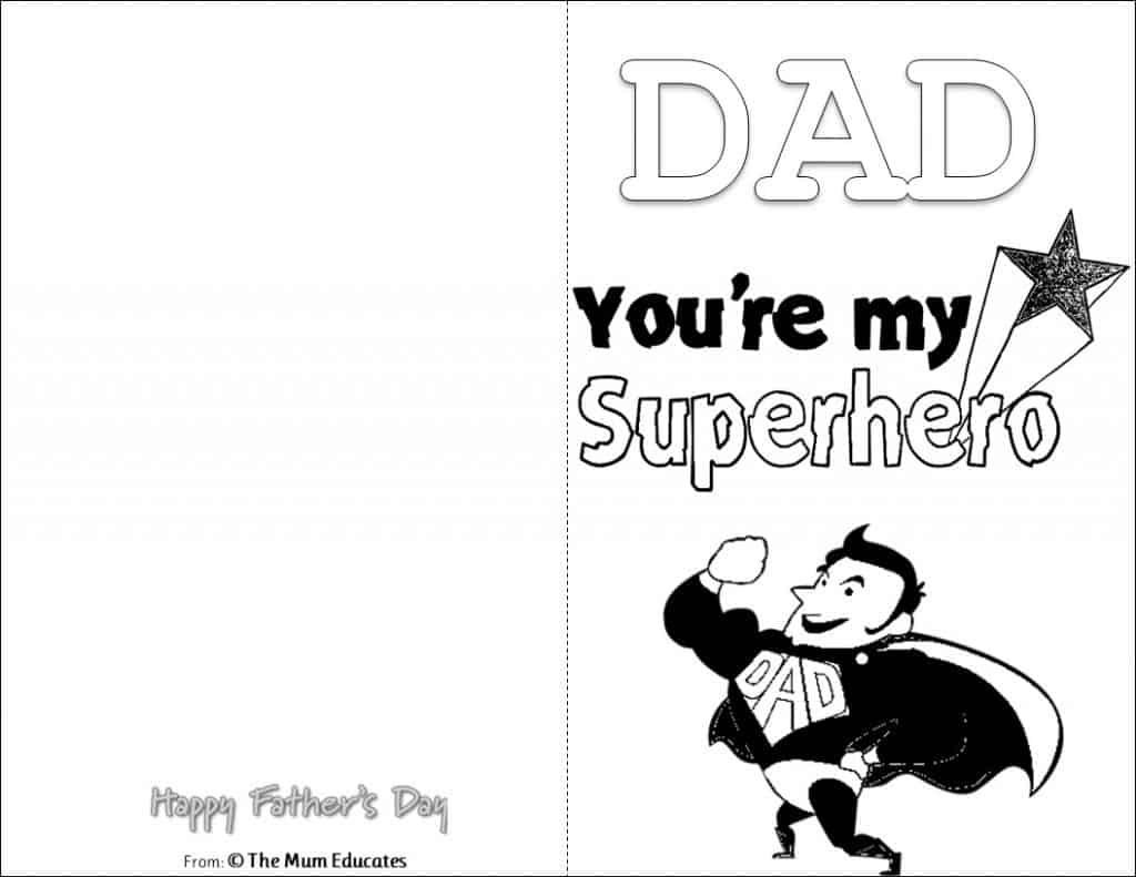 free printable fathers day cards to color