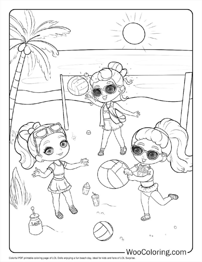 lol doll free printable coloring pages