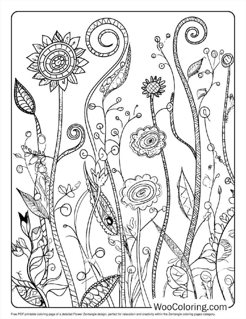 100 Zentangle Coloring Pages Free PDF To Print Woo Coloring 100 Zentangle Coloring Pages Free PDF To Print Woo Coloring