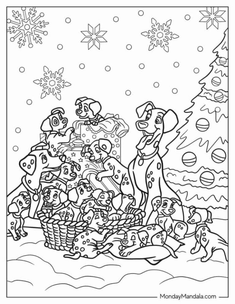 101 Dalmatians Coloring Pages 26 Free PDF Printables 