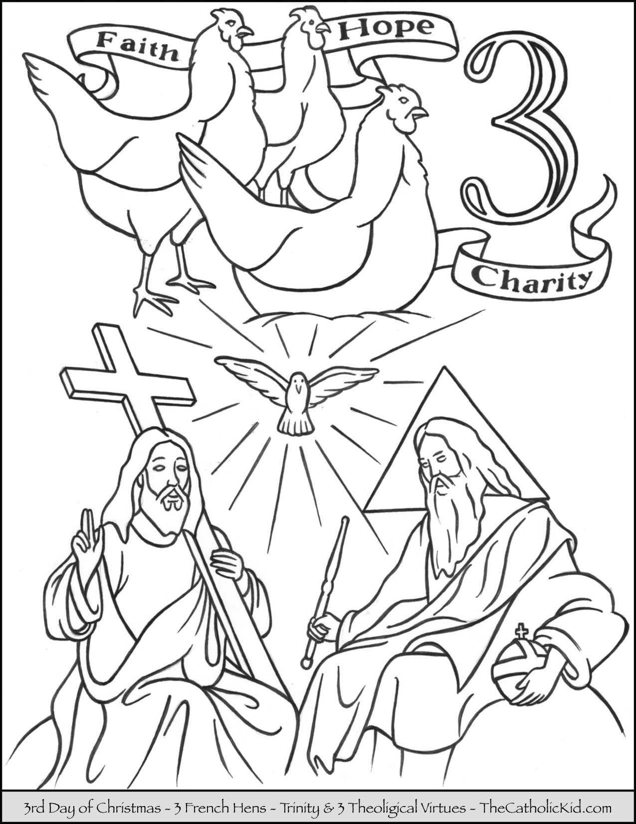 12 Days Of Christmas Coloring Pages TheCatholicKid