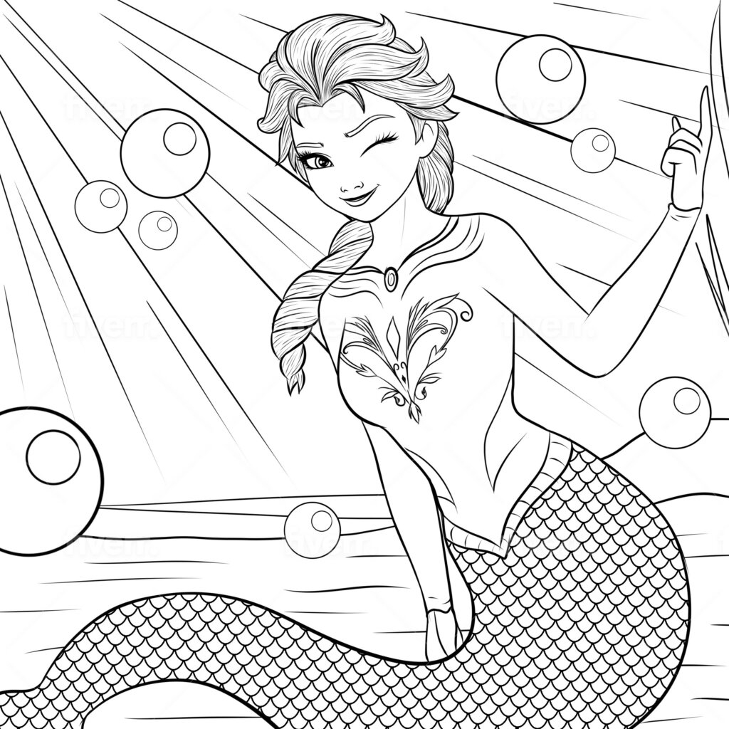 printable elsa coloring pages