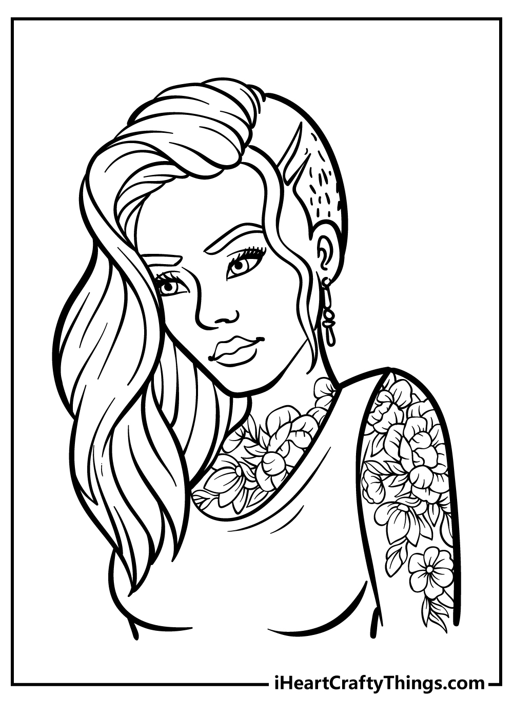 coloring pages for teenage girl printable