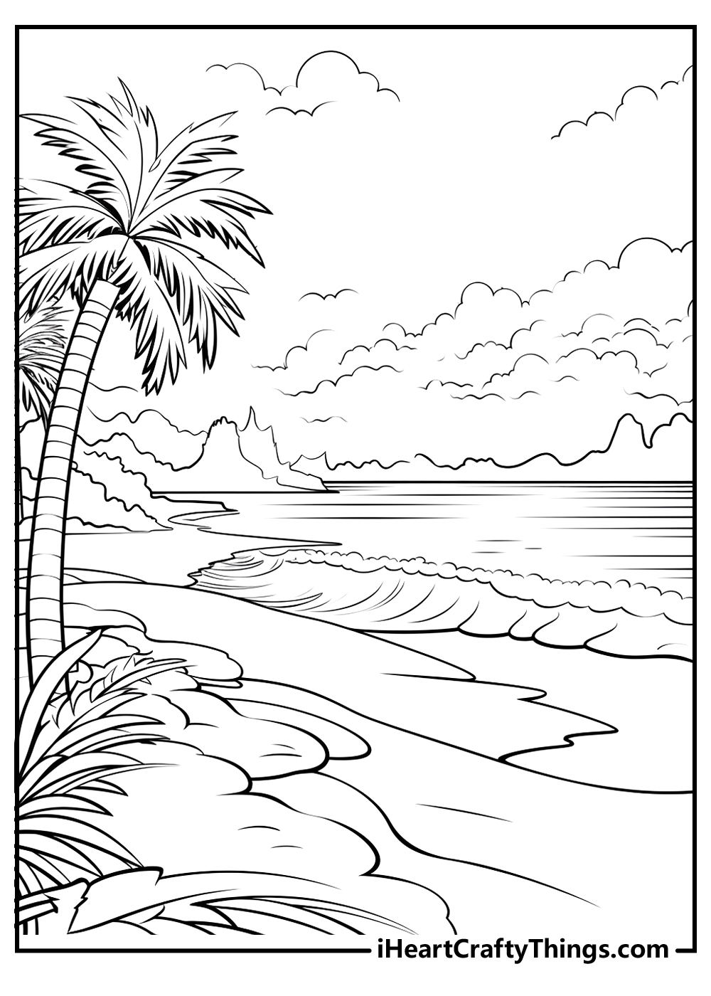 free printable landscape coloring pages for adults