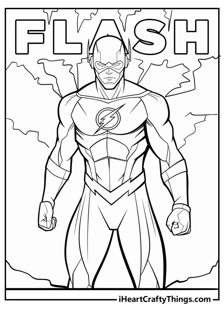 15 Flash Coloring Pages Easy Free Printables 