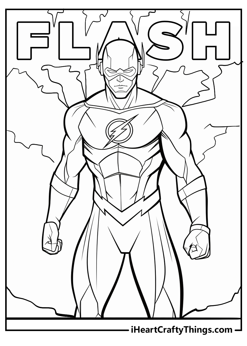 15 Flash Coloring Pages Easy Free Printables 