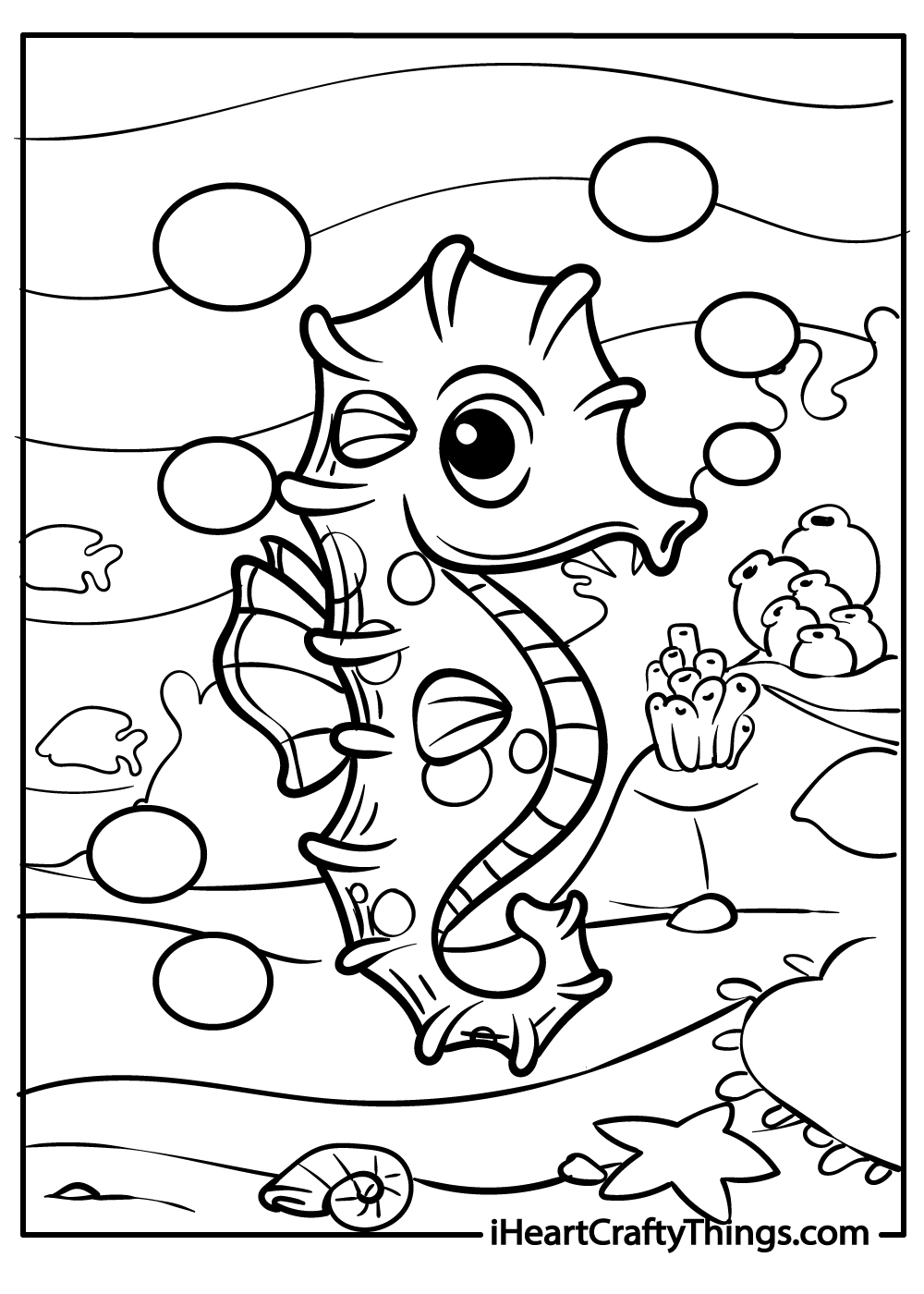 15 Seahorse Coloring Pages 100 Free Printables 15 Seahorse Coloring Pages 100 Free Printables