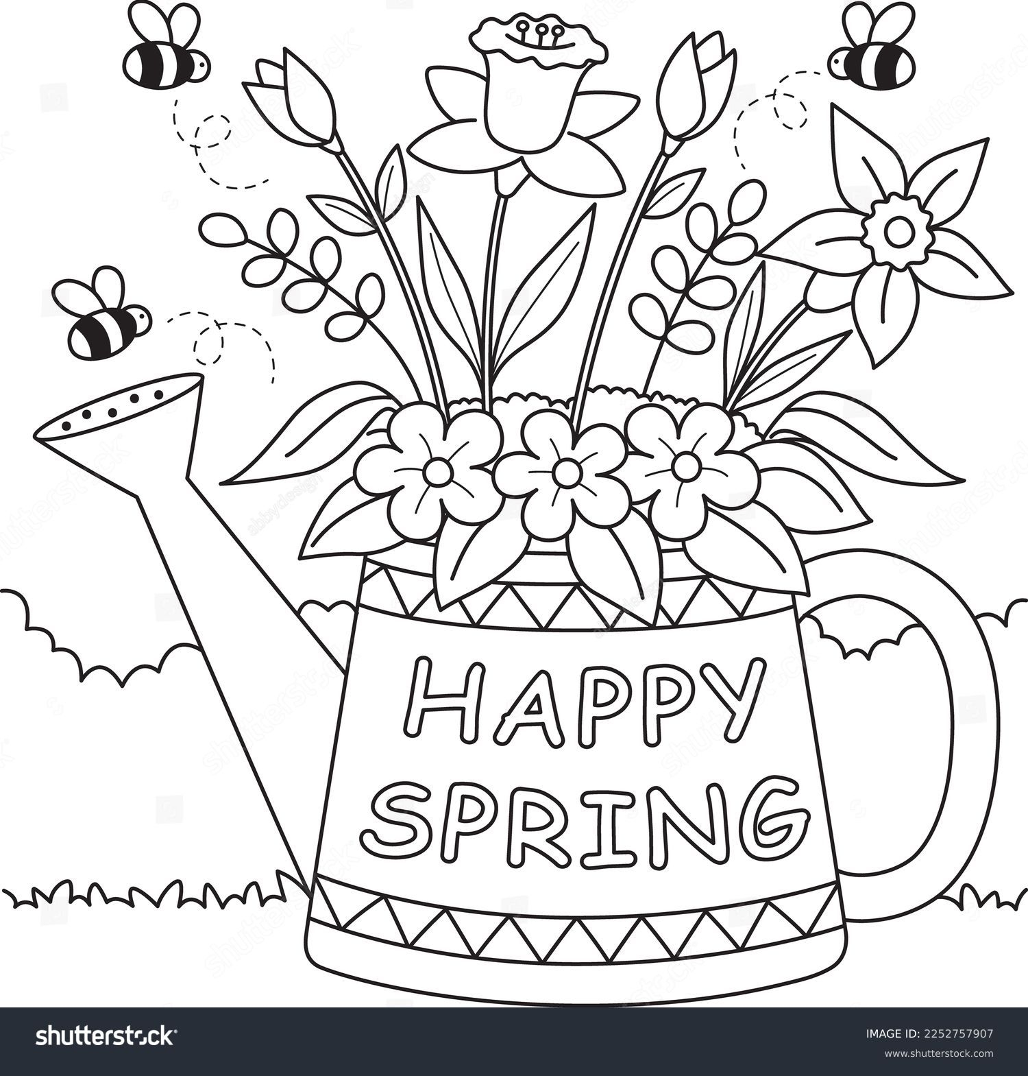 178 Thousand Coloring Pages Spring Royalty Free Images Stock Photos Pictures Shutterstock
