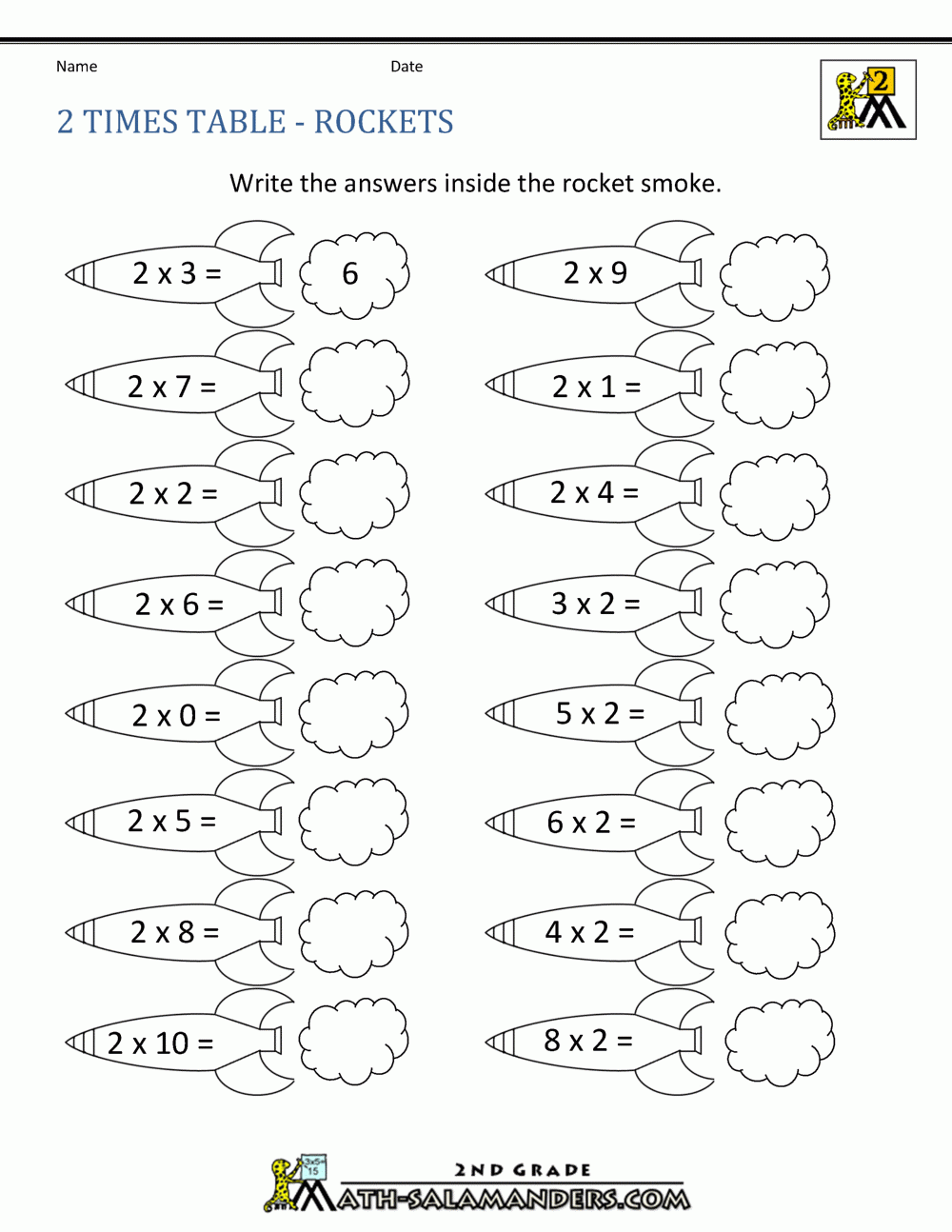 multiplication table worksheets