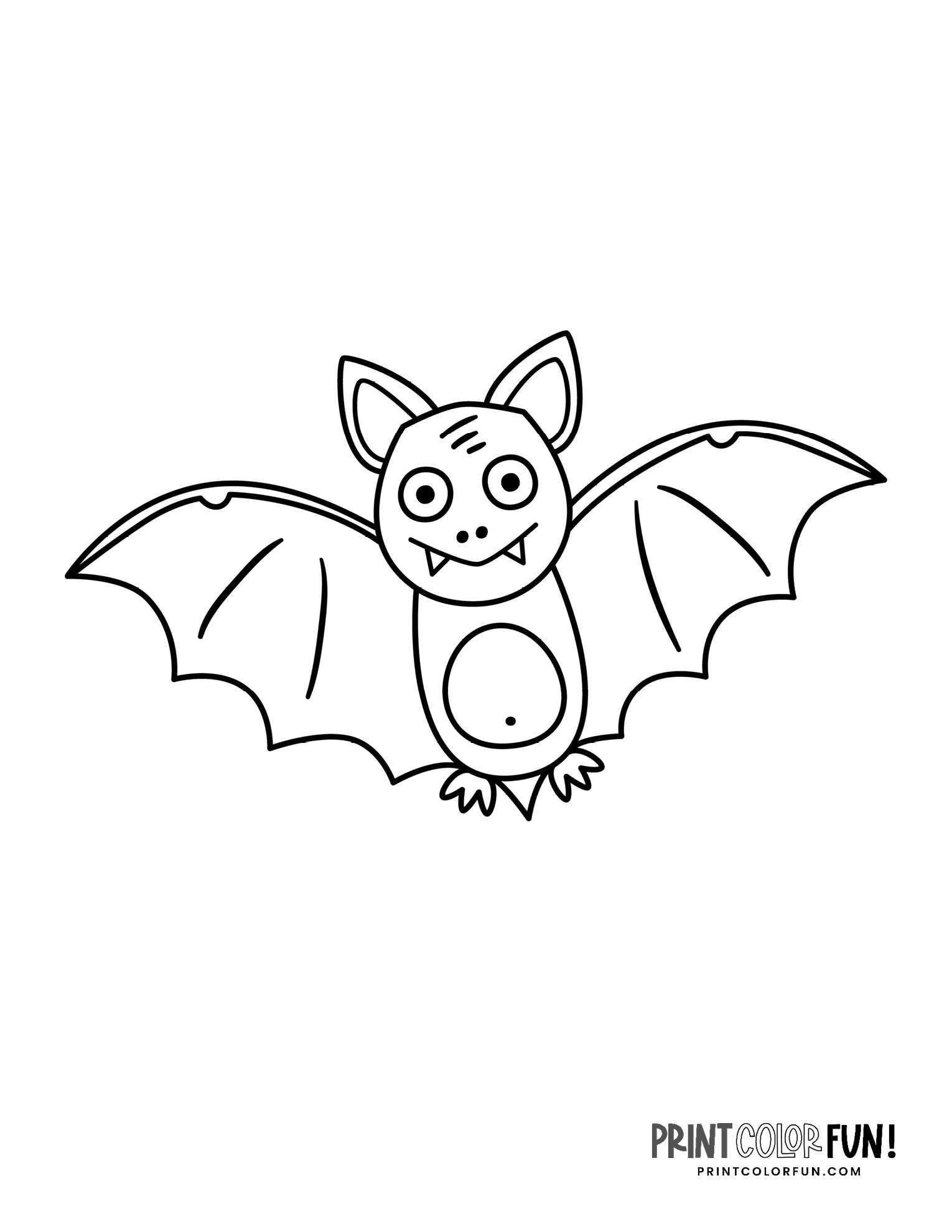 20 Bat Coloring Pages Crafts More For Halloween Learning Fun At PrintColorFun