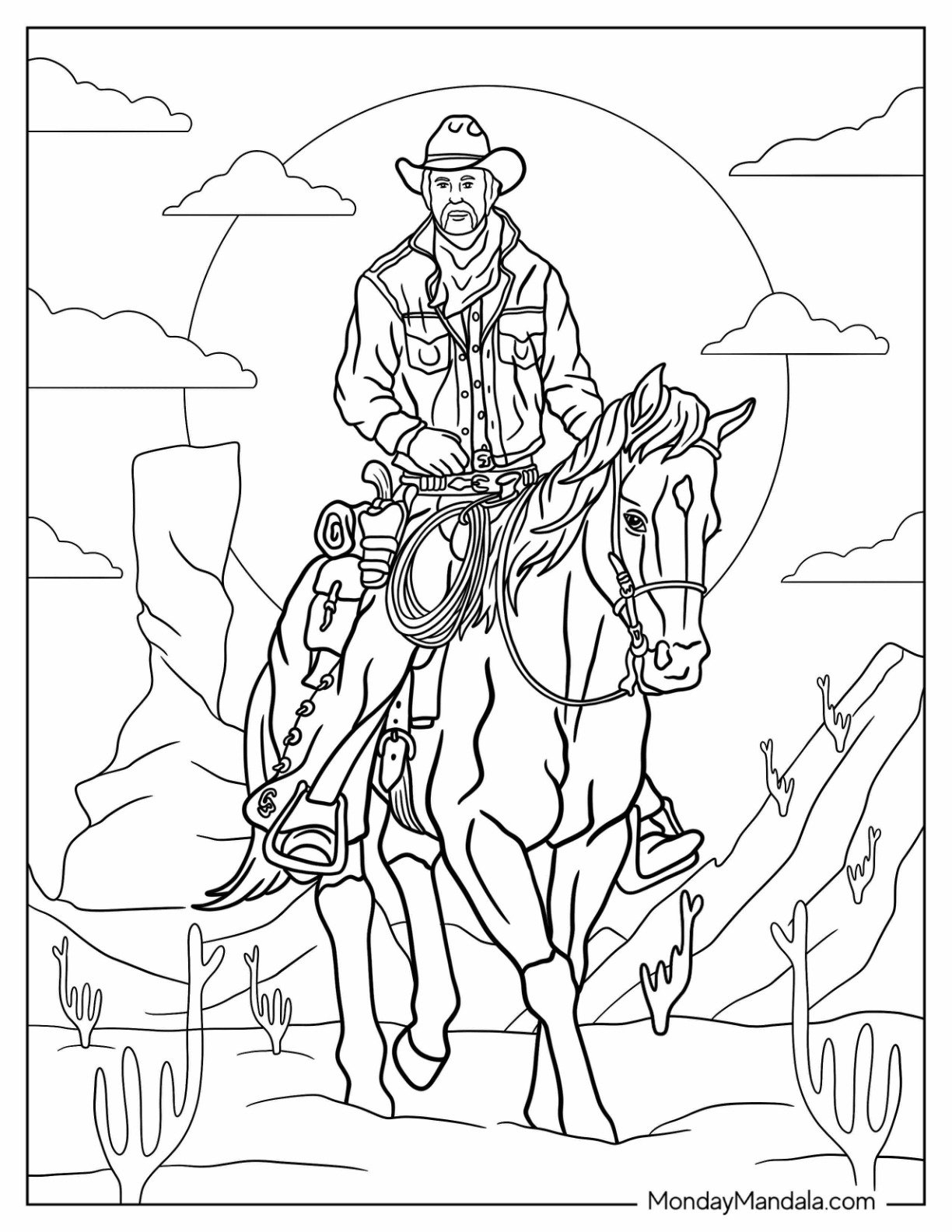 20 Cowboy Coloring Pages Free PDF Printables 20 Cowboy Coloring Pages Free PDF Printables