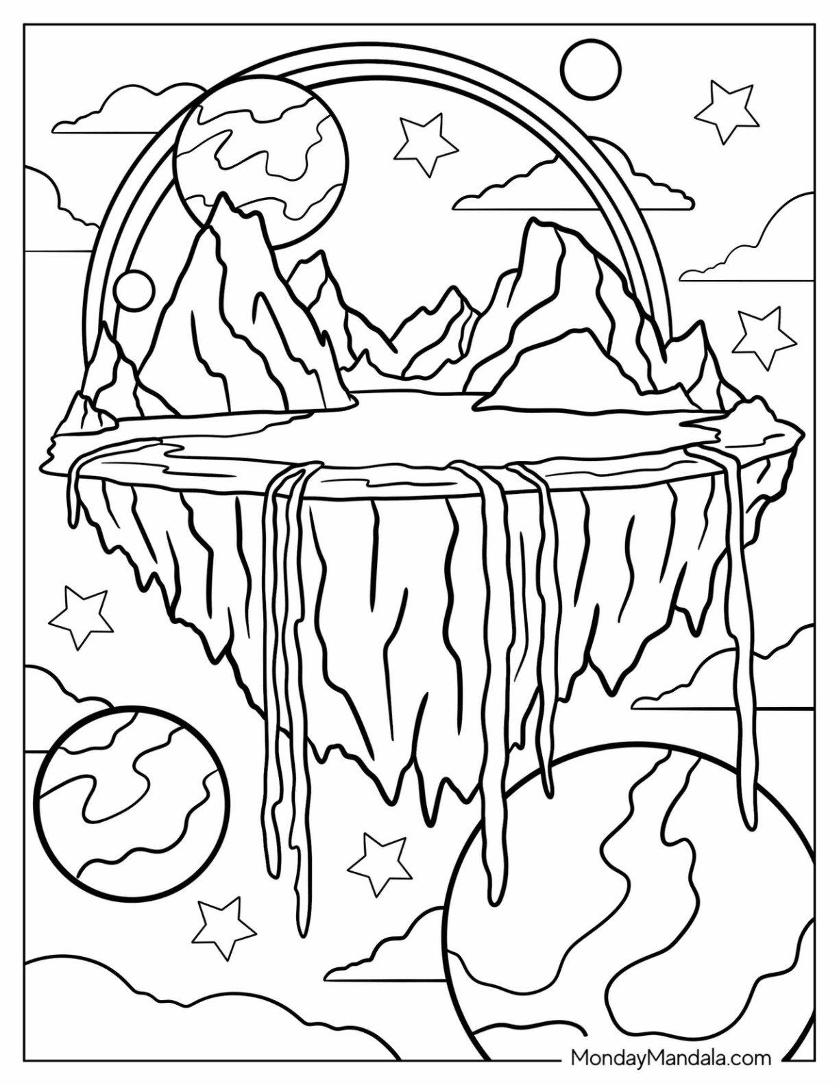 20 Fantasy Coloring Pages Free PDF Printables 