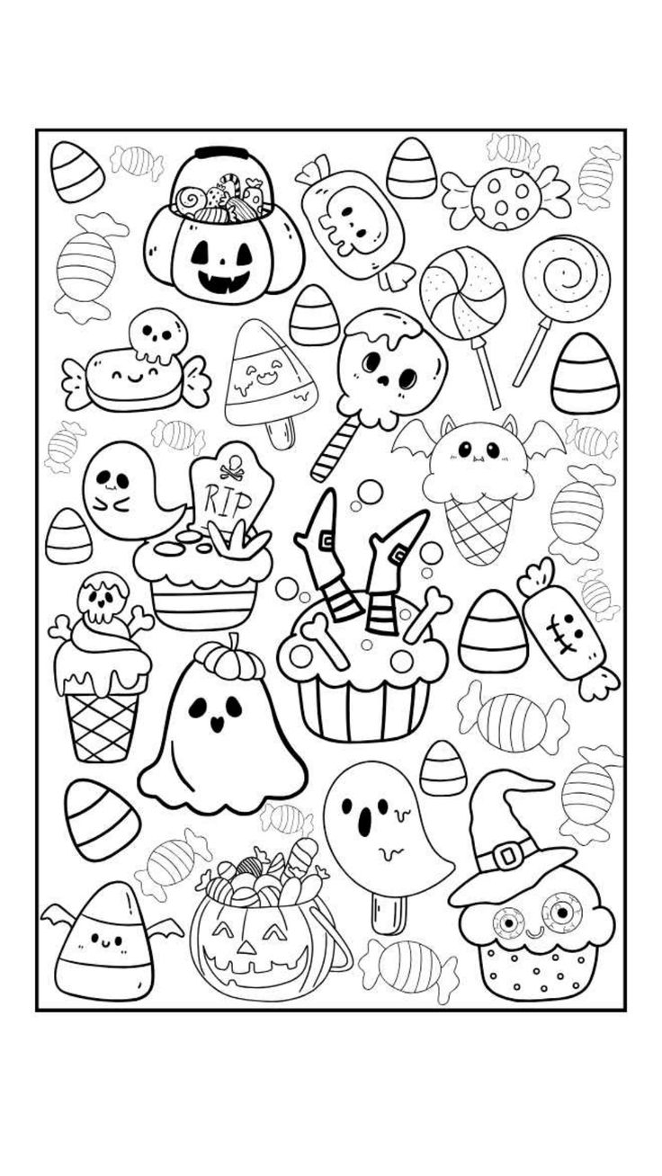 20 Free Halloween Coloring Pages For Adults Printables Doodles Coloring Sheet