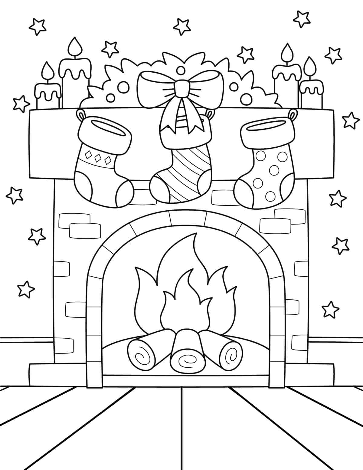 20 Free Printable Christmas Stocking Coloring Pages For Kids Prudent Penny Pincher