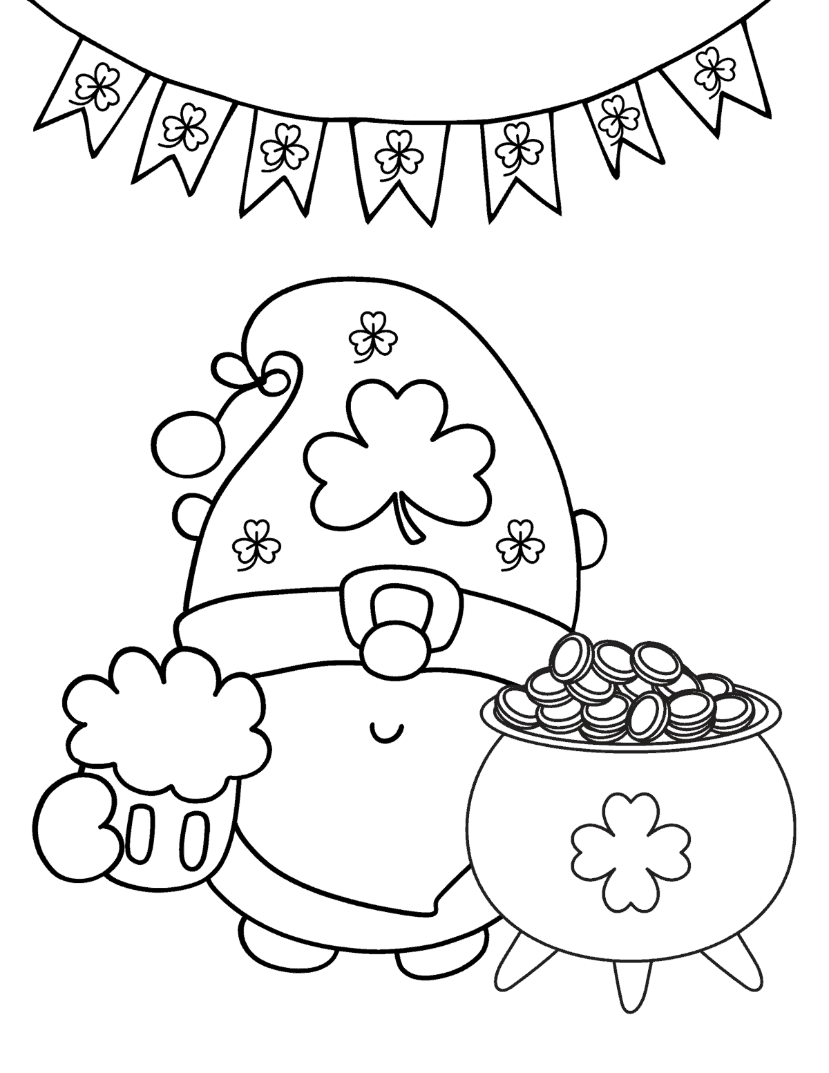 printable st patricks coloring pages