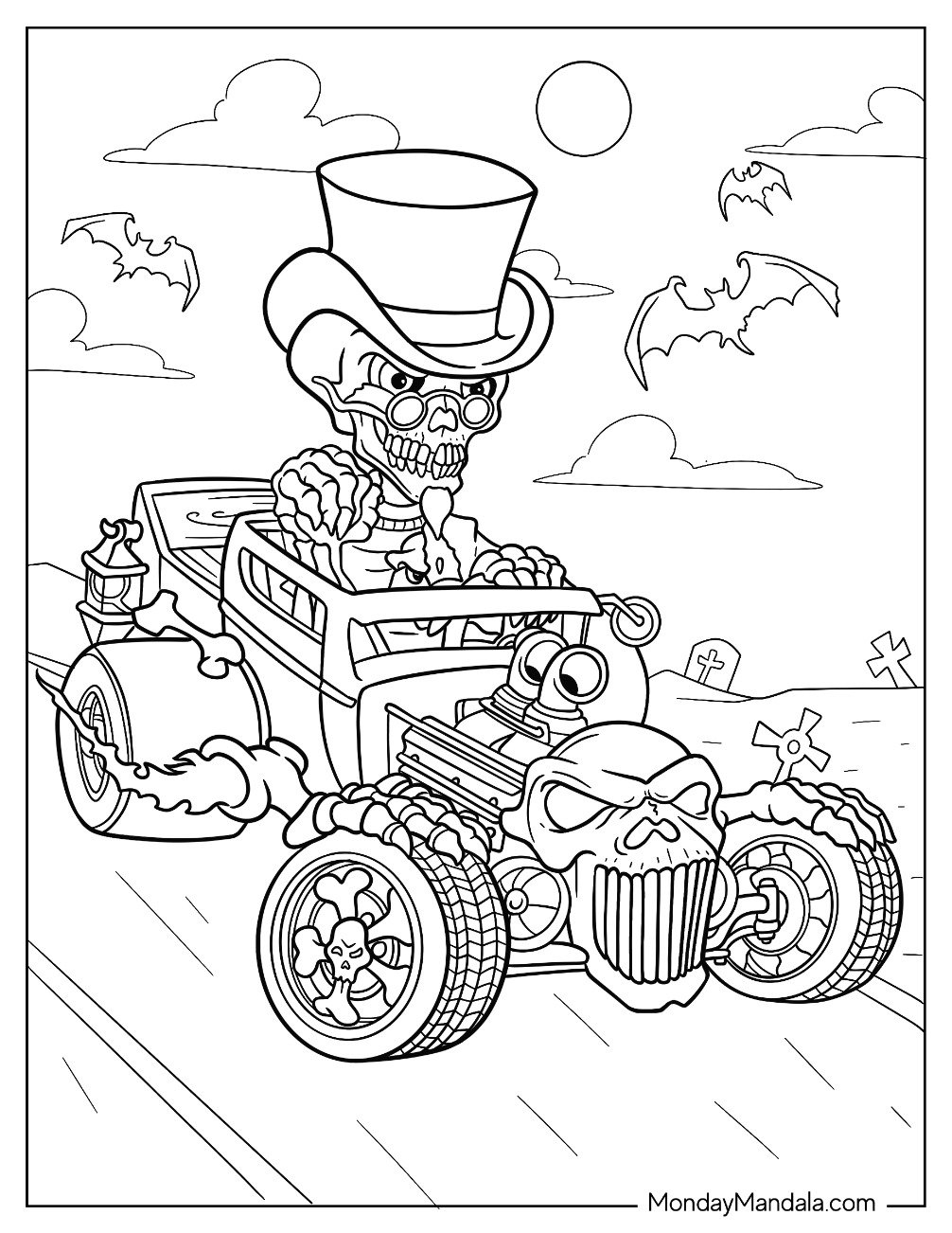 20 Hot Rod Coloring Pages Free PDF Printables 