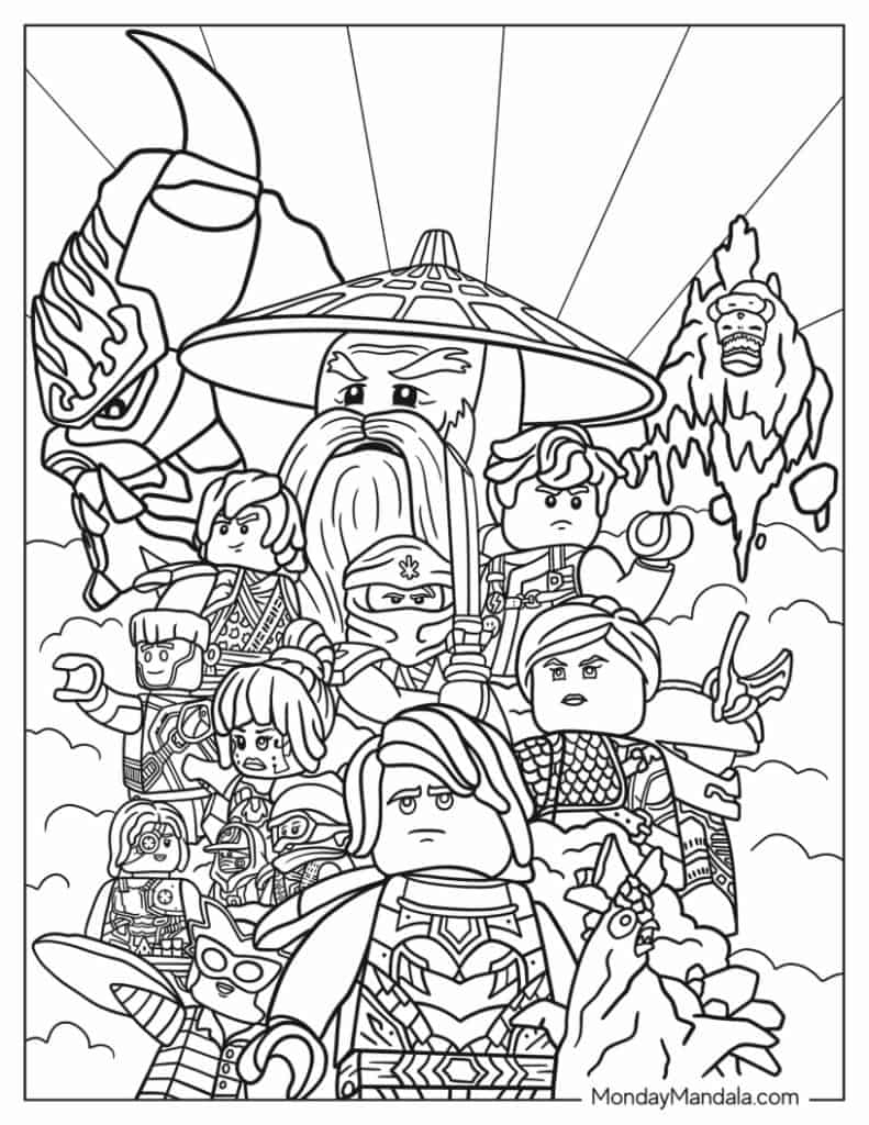 printable ninjago coloring pages