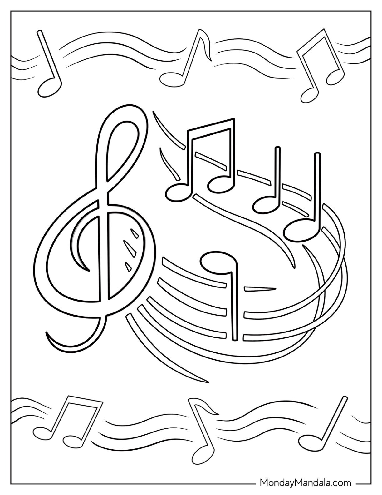 20 Music Coloring Pages Free PDF Printables 
