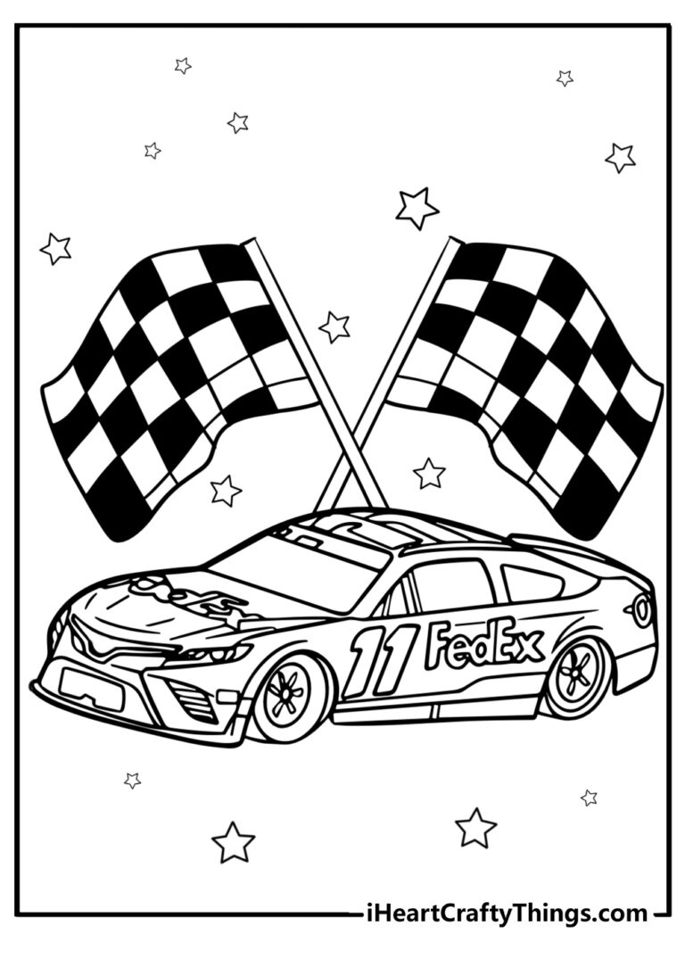 20 NASCAR Coloring Pages 100 Free To Print 