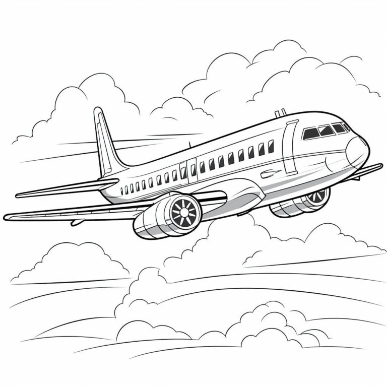 20 Plane Coloring Book Pages Coloring Pages For Kids And Adults Grayscale PDF Printable Digital Download Etsy