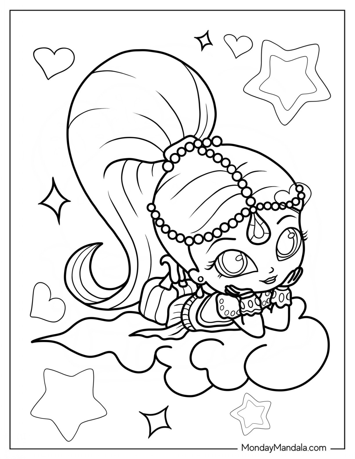 20 Shimmer And Shine Coloring Pages Free Printables 