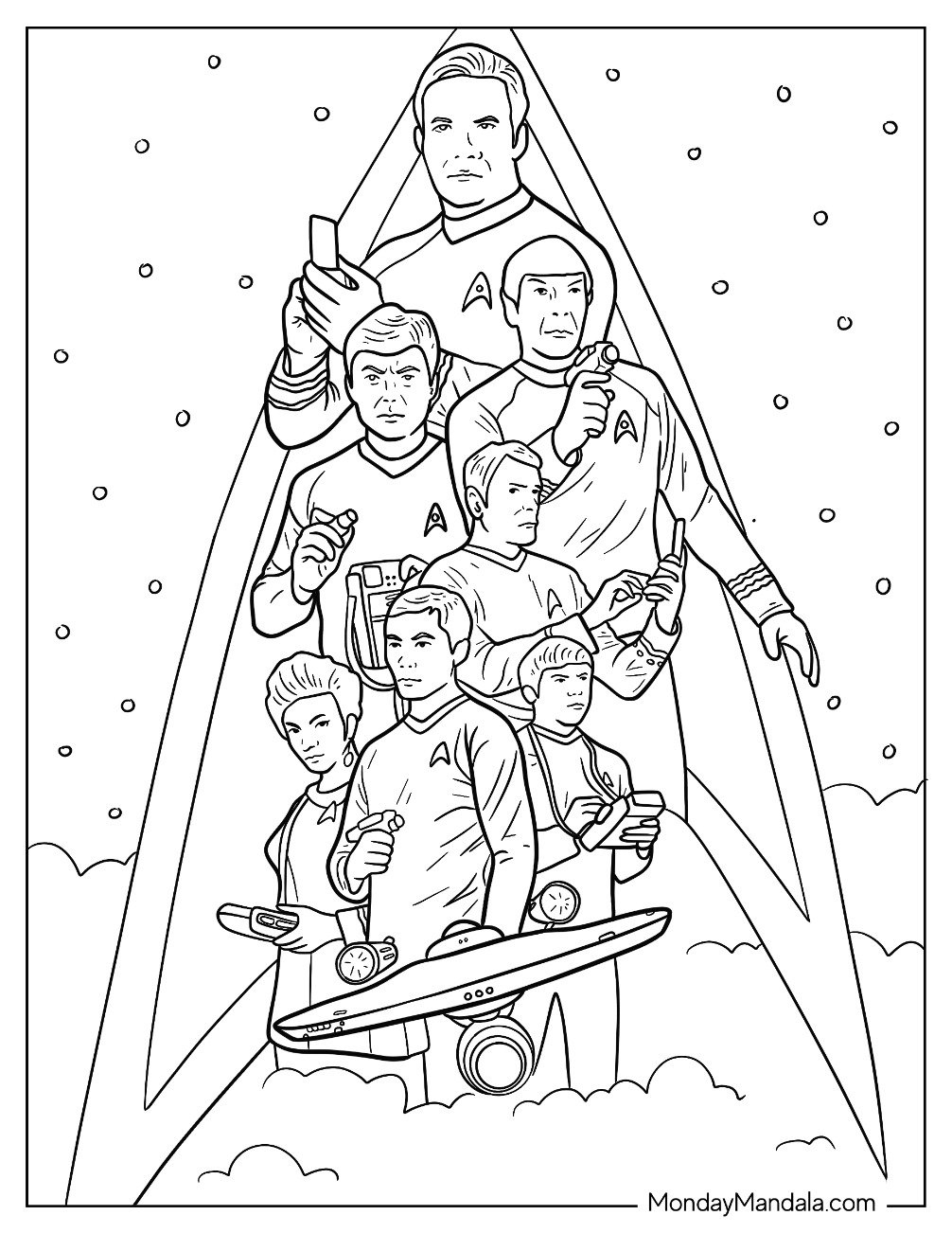 20 Star Trek Coloring Pages Free PDF Printables 