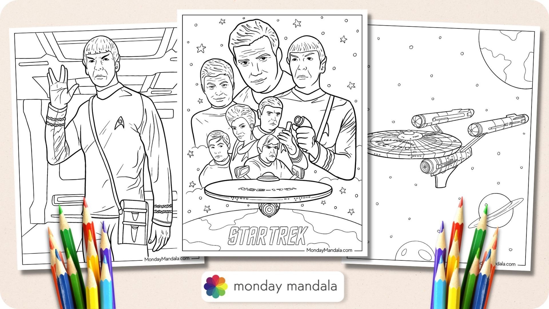 20 Star Trek Coloring Pages Free PDF Printables 
