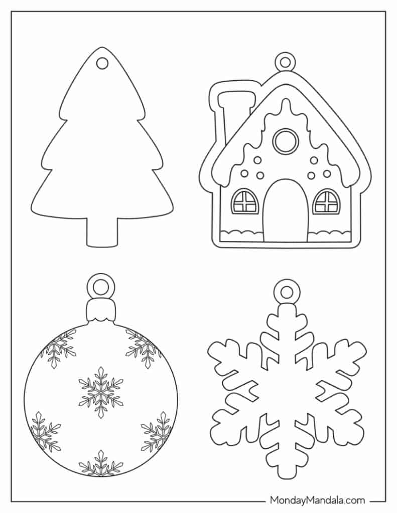 200 Printable Christmas Ornaments Free Templates 200 Printable Christmas Ornaments Free Templates