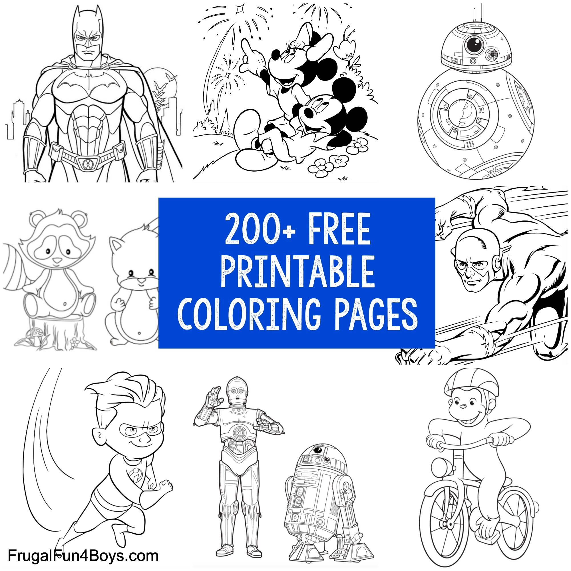 free printable coloring pictures for boys
