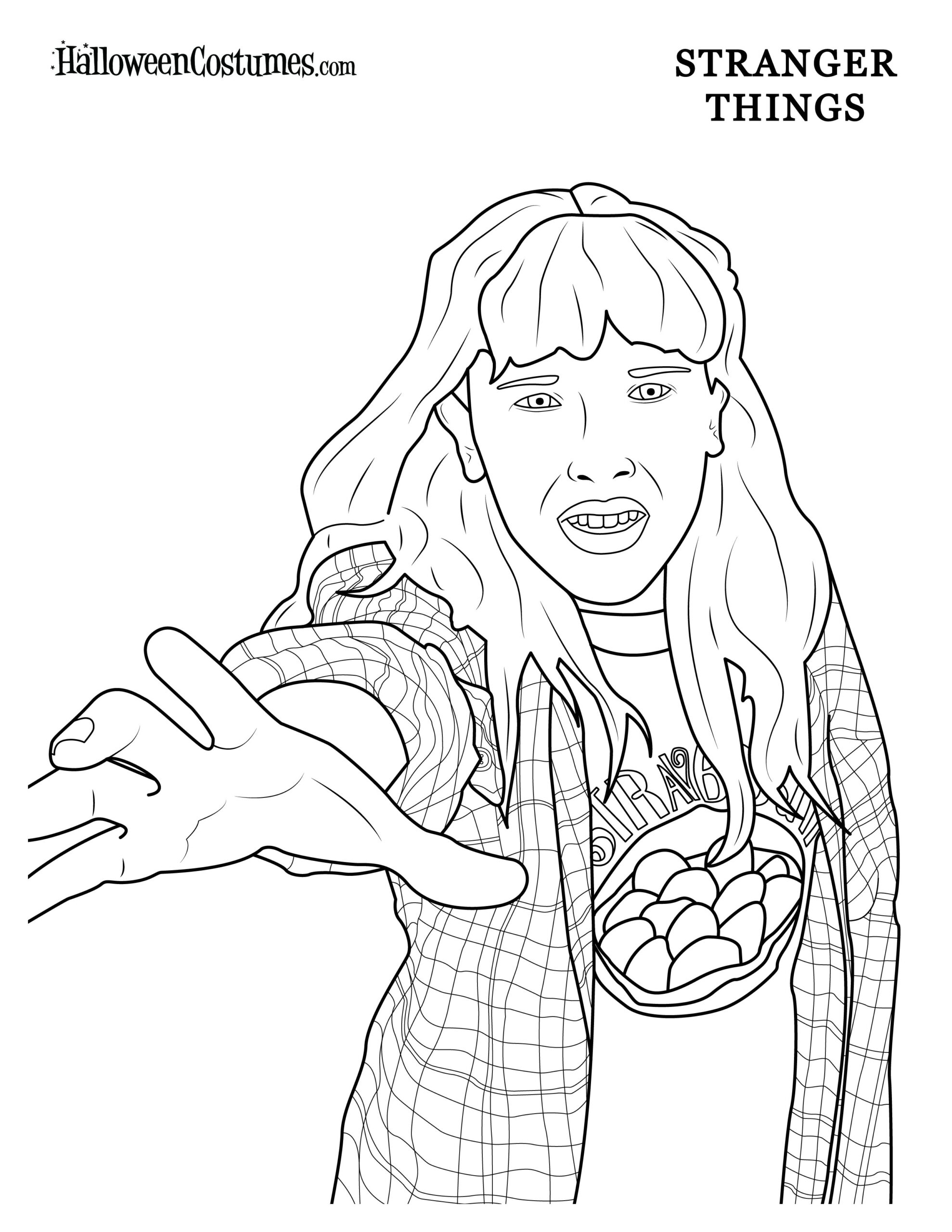 stranger things coloring pages printable stranger things coloring pages printable