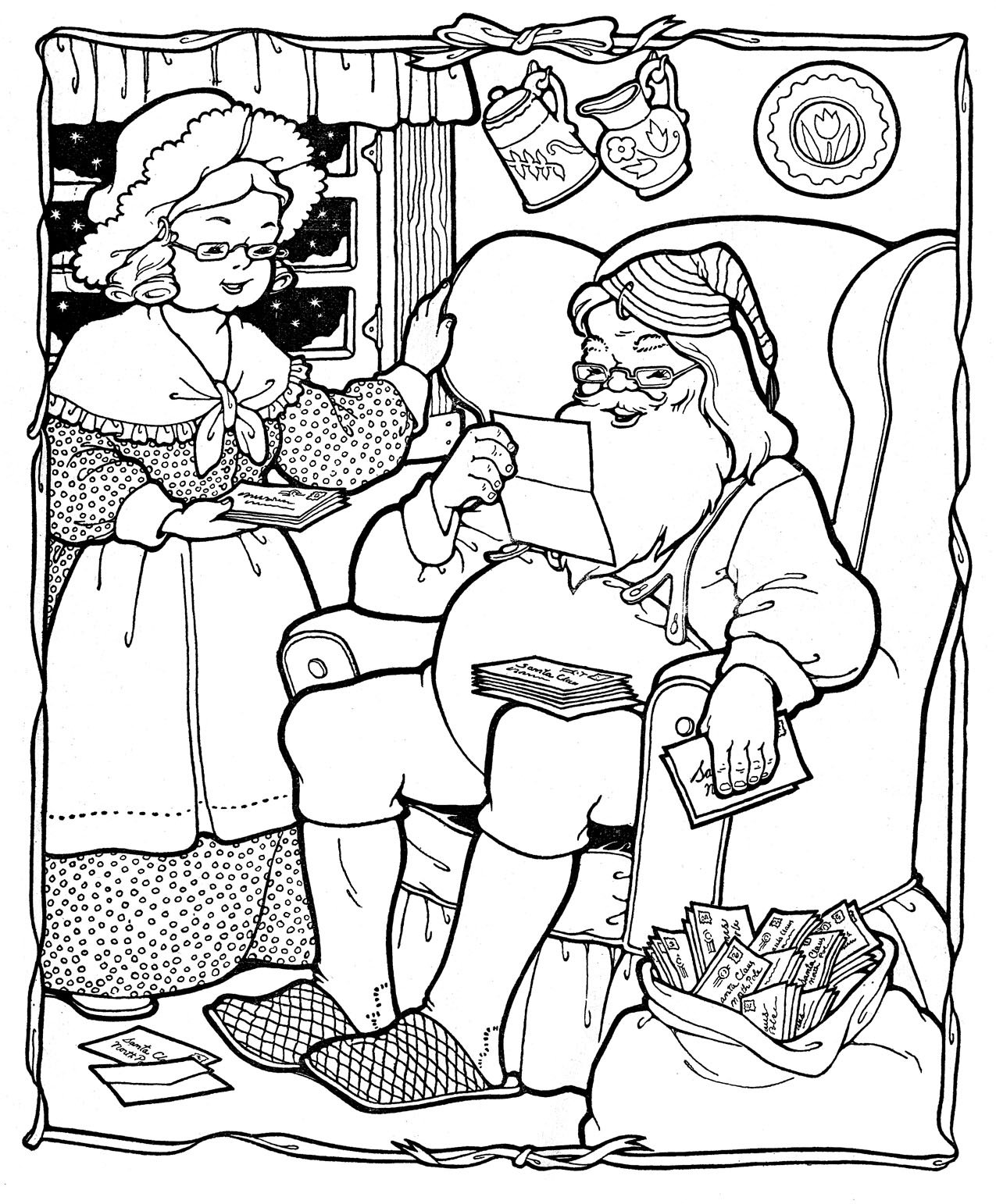 free printable holiday coloring pages