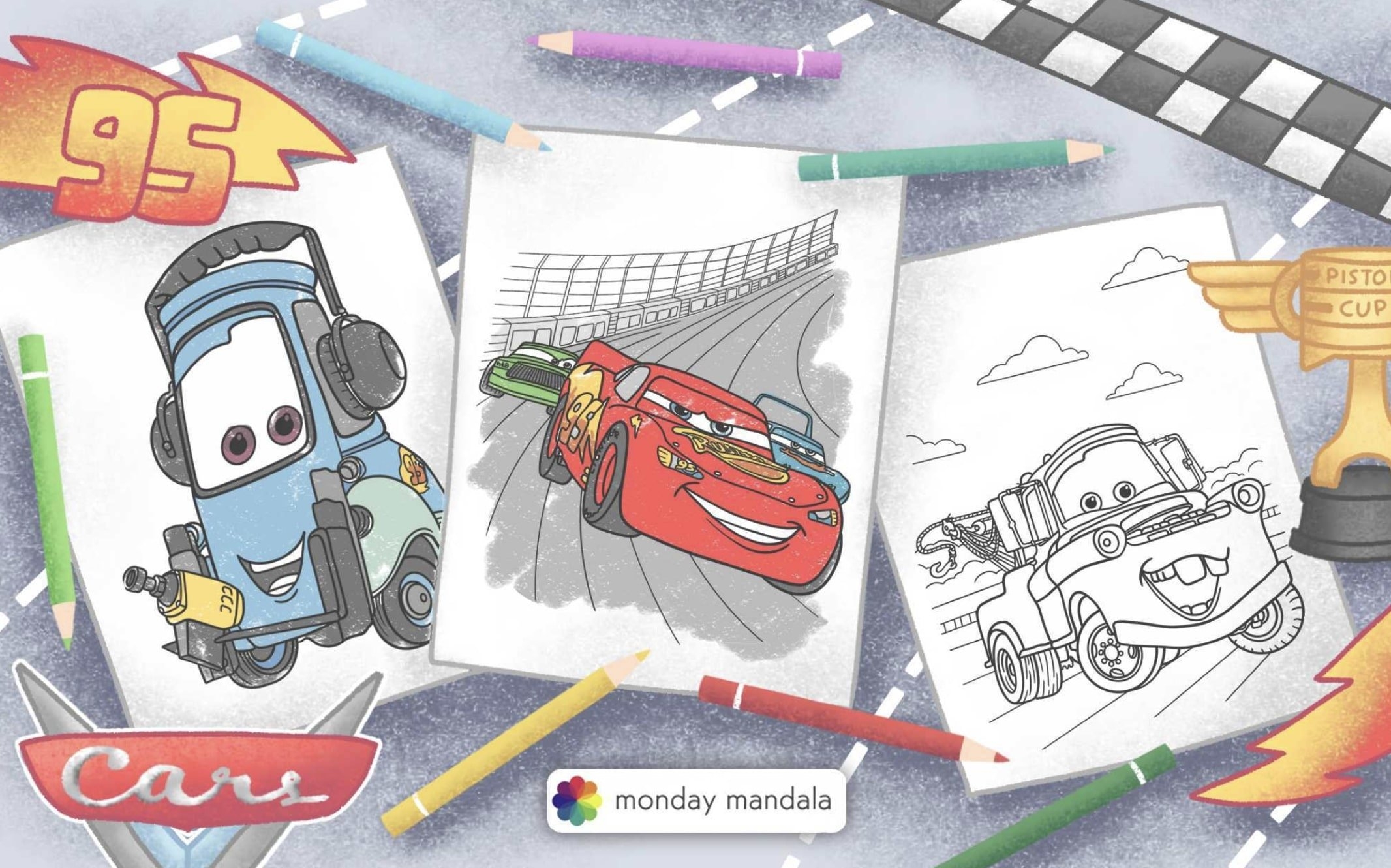 24 Disney Cars Coloring Pages Free PDF Printables 