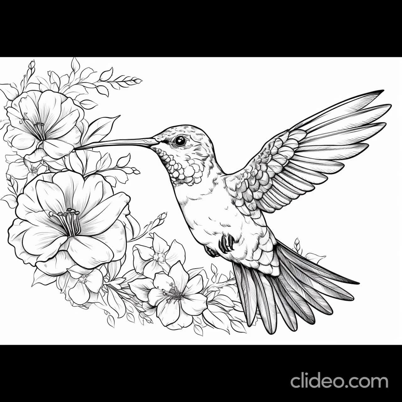 24 Hummingbird Wonders 24 Detailed Coloring Pages For Adults Print Paint And Relax Instant PDF Download DIN A4 Size Etsy