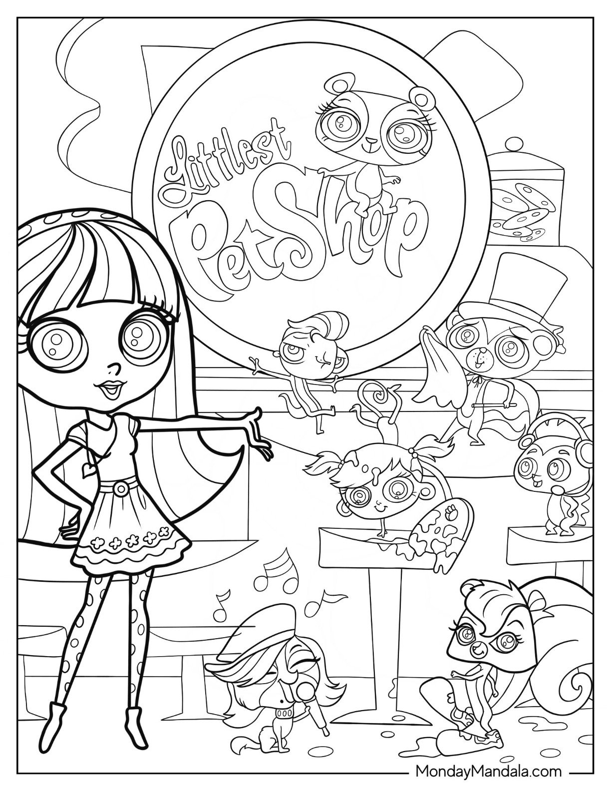 24 Littlest Pet Shop Coloring Pages Free PDF Printables 