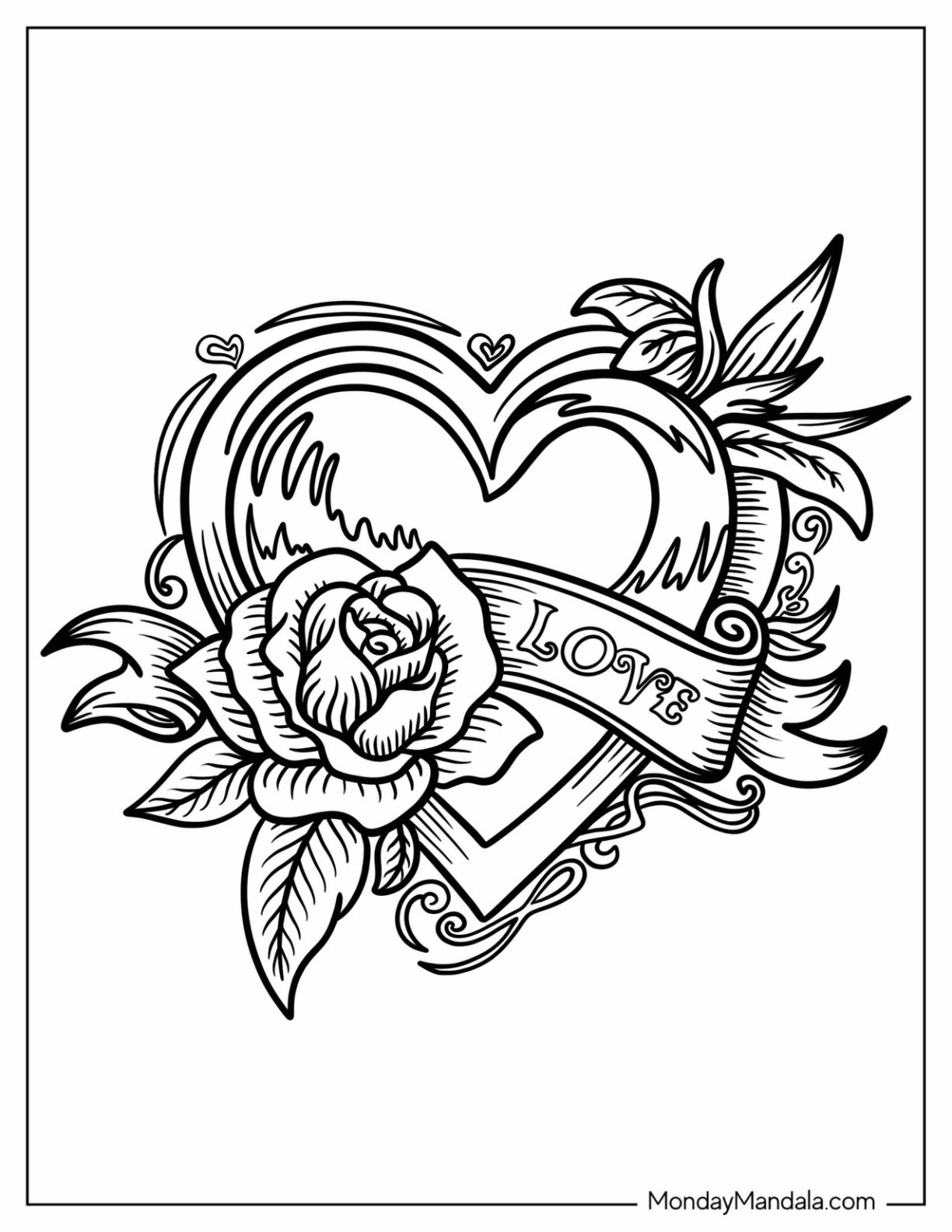 24 Tattoo Coloring Pages Free PDF Printables 