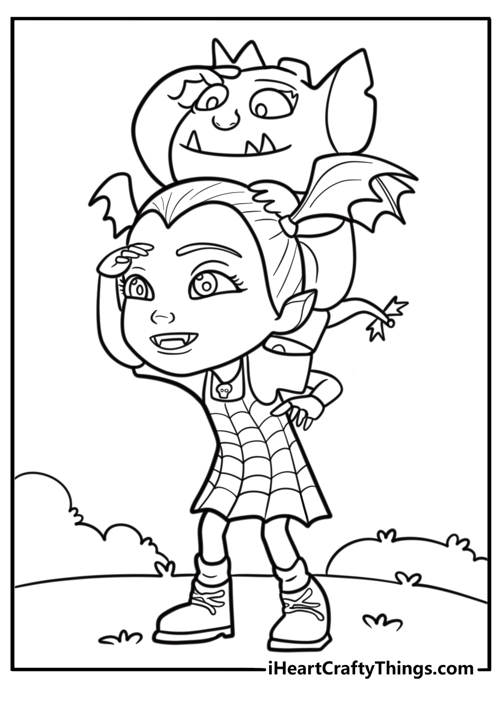 vampirina coloring page printable
