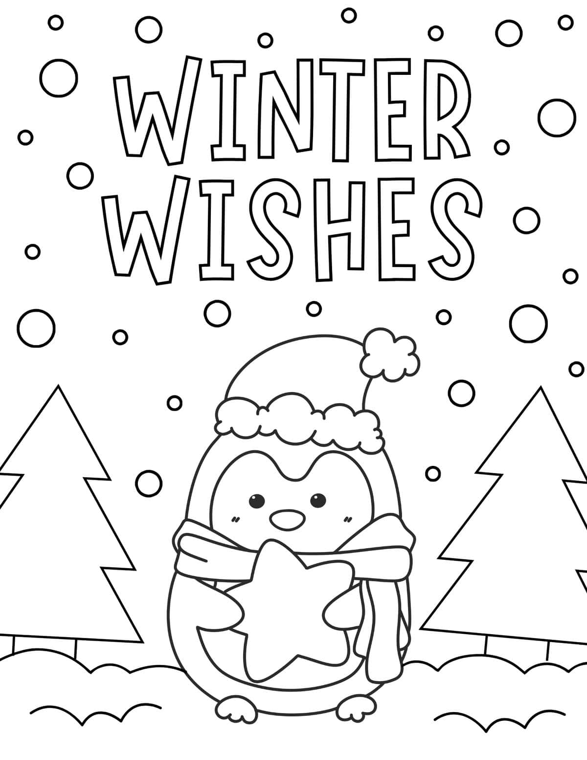 printable winter coloring pages