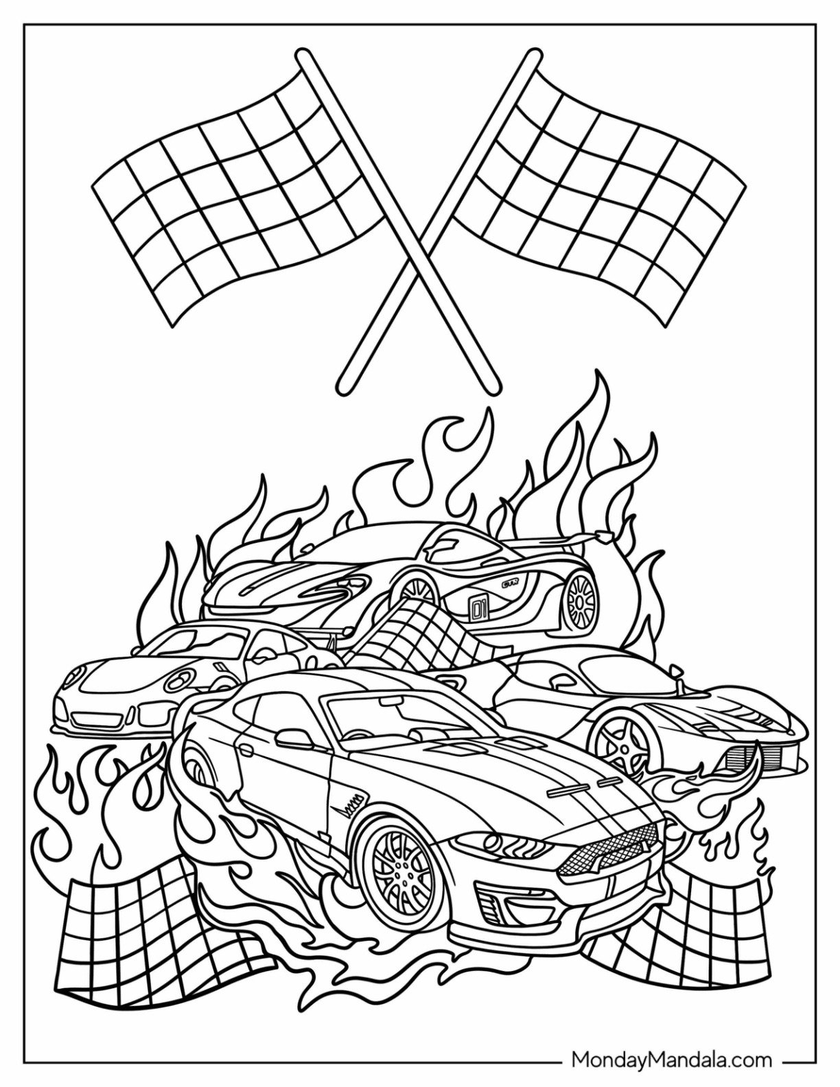 26 Hot Wheels Coloring Pages Free PDF Printables 