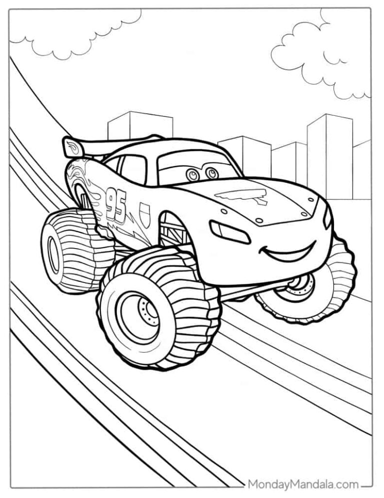 26 Lighting McQueen Coloring Pages Free PDF Printables 