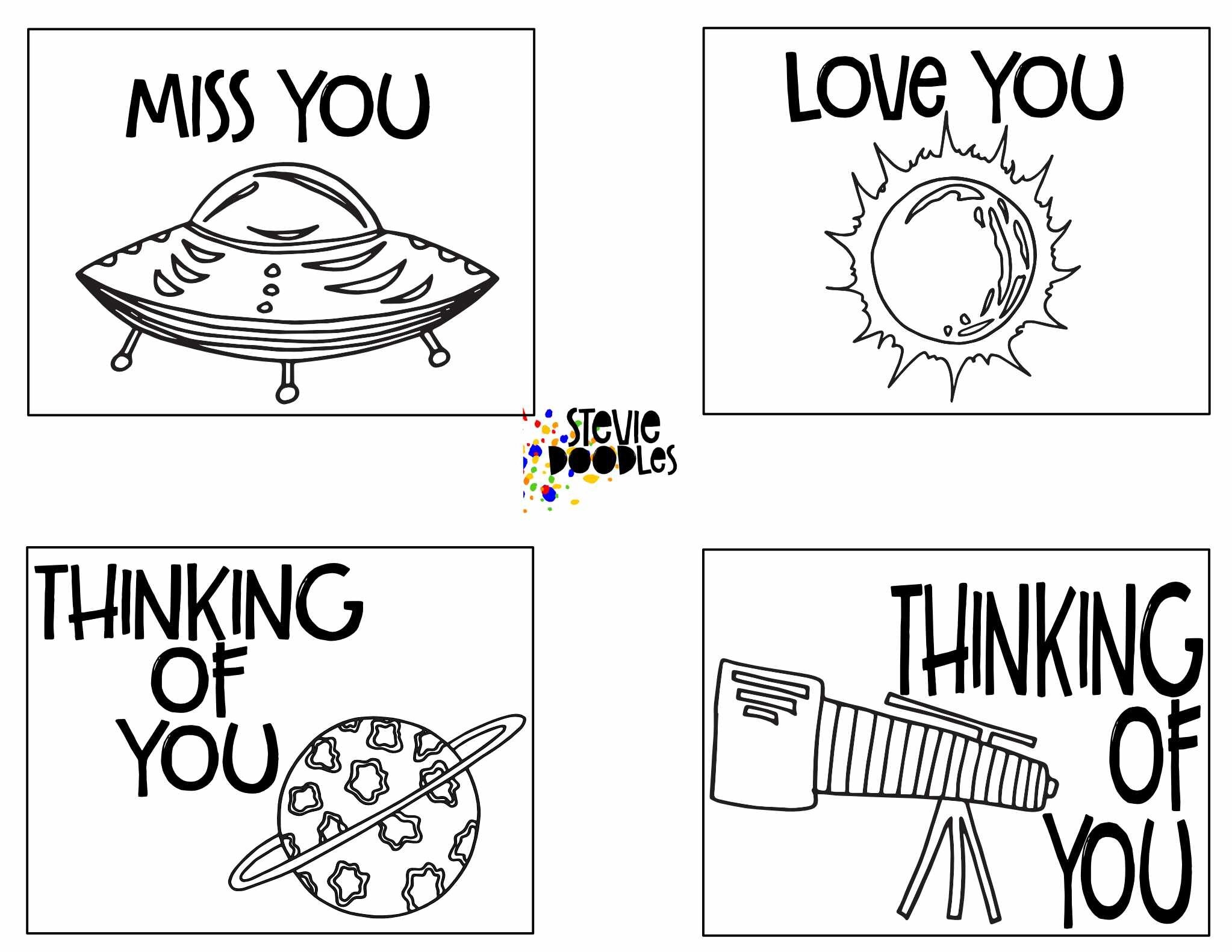 28 Free Thinking Of You Cards To Color Stevie Doodles