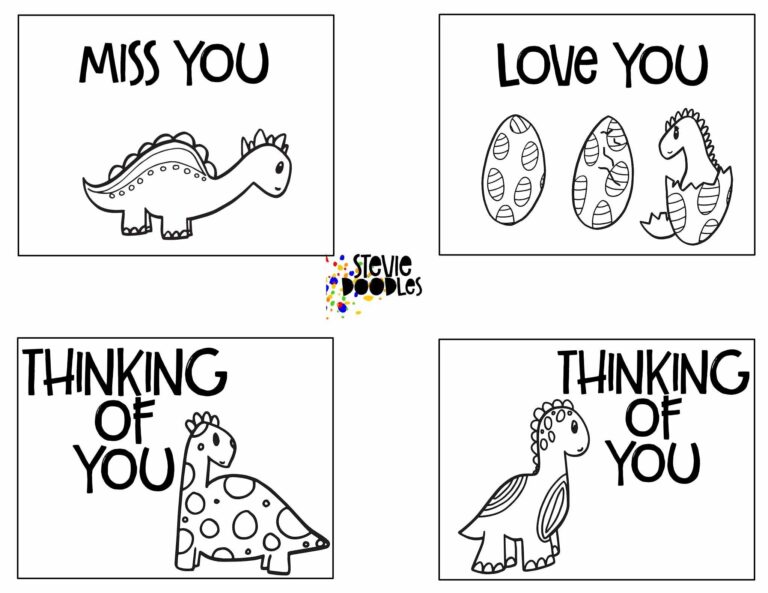 28 Free Thinking Of You Cards To Color Stevie Doodles