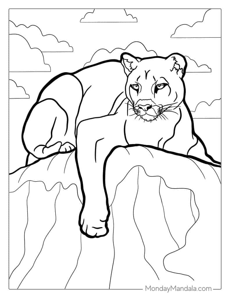 28 Lion Coloring Pages Free PDF Printables 