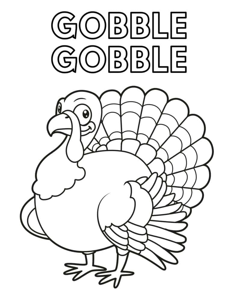 free thanksgiving printable coloring pages