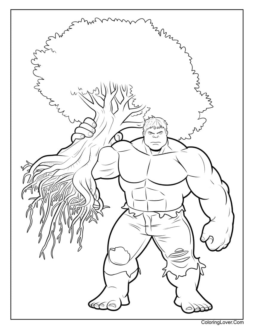 30 Hulk Coloring Pages Free Printables For All Ages 