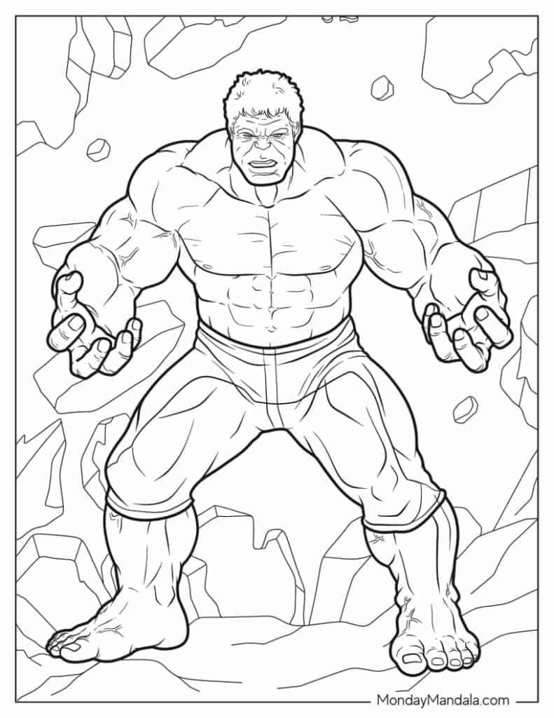 marvel superhero coloring pages printable
