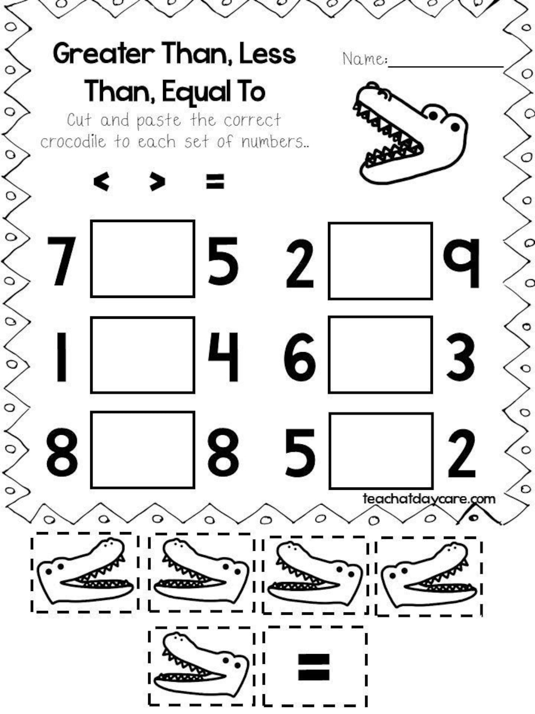 30 Printable Greater Than Less Than Equal To Worksheets Preschool 3rd Grade Math Etsy 30 Printable Greater Than Less Than Equal To Worksheets Preschool 3rd Grade Math Etsy