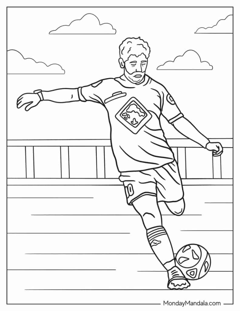soccer coloring sheets printable