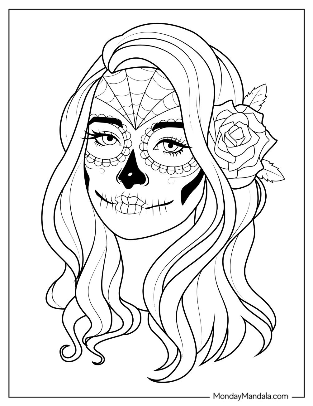free printable skull coloring pages