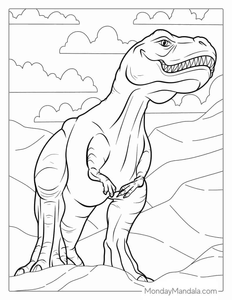 dinosaur coloring pages printable free