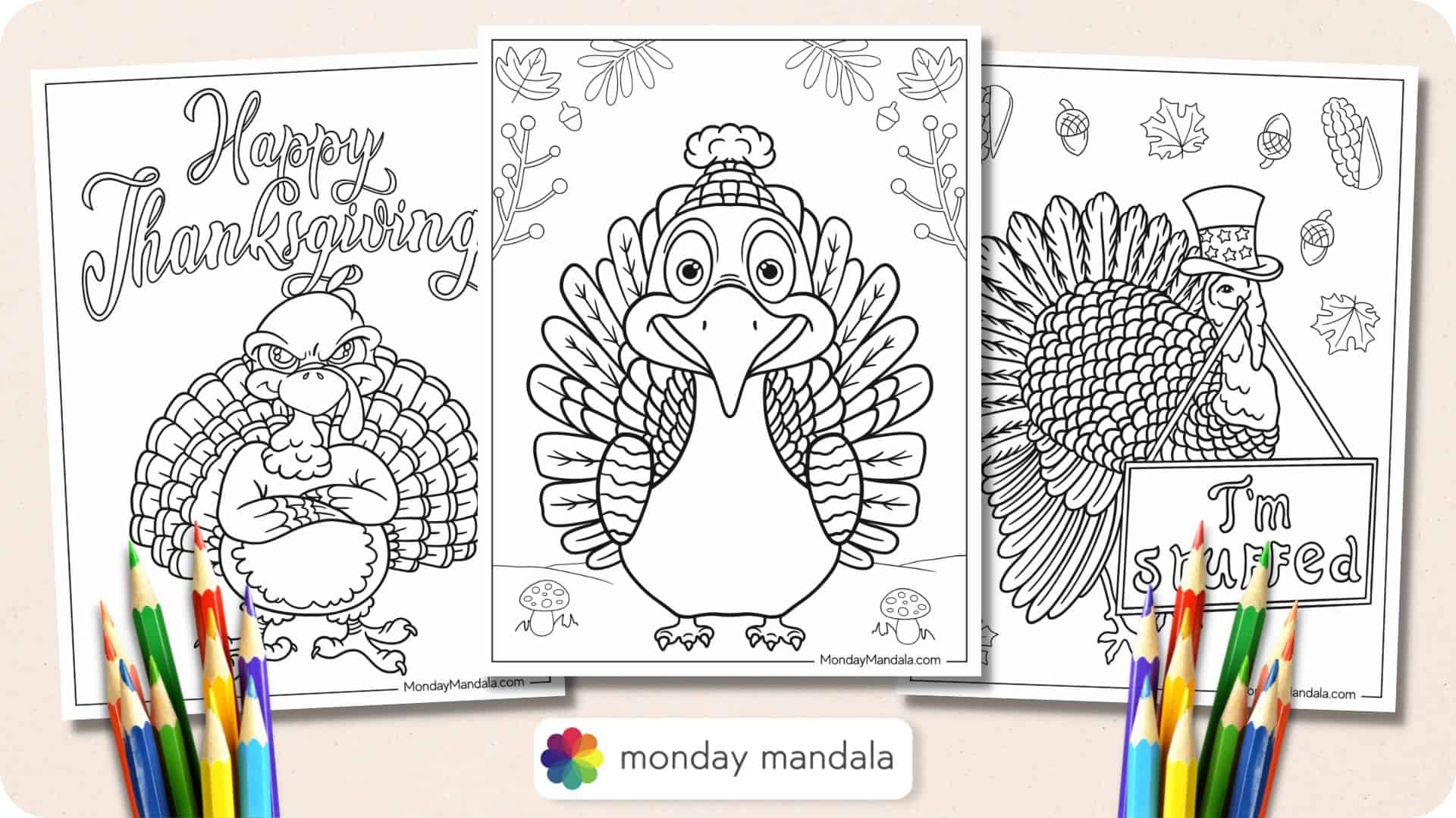 32 Turkey Coloring Pages Free PDF Printables 